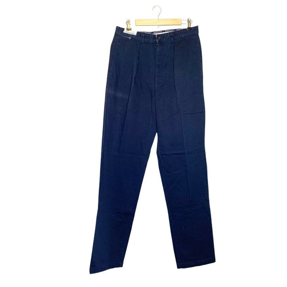NEW Deadstock Polo Ralph Lauren 33 x 36 The Andrew Pant Chino Blue Pleated